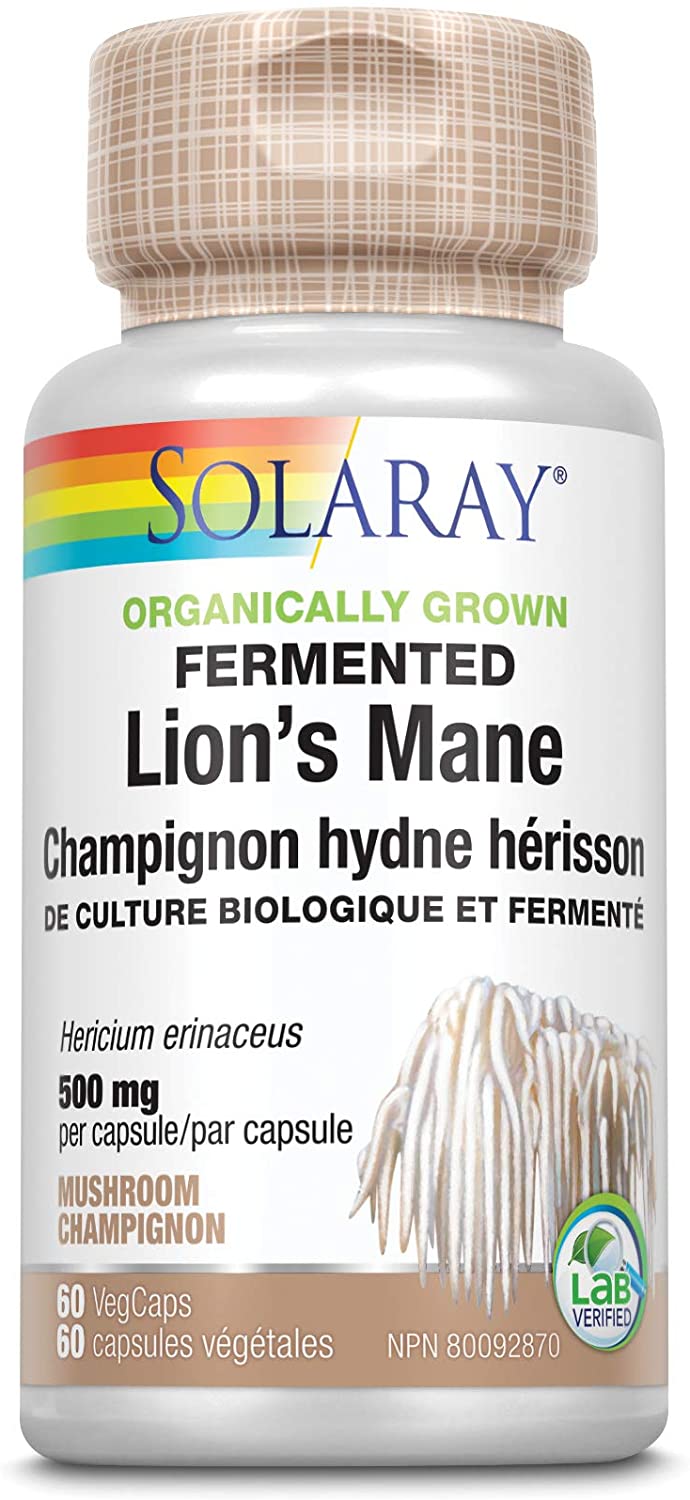 Organically Grown Fermented Lion's Mane 500mg